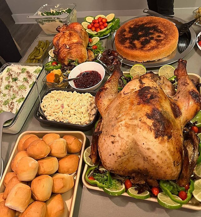 A traditional Thanksgiving spread Courtesy of Wikimedia Commons