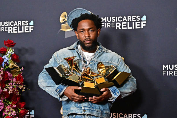 Kendrick Lamar received five GRAMMYs in one night.
